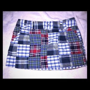American Eagle Outfitters plaid patch skirt